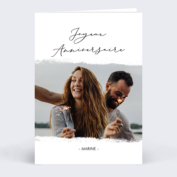 Carte anniversaire Manuscrite Recto