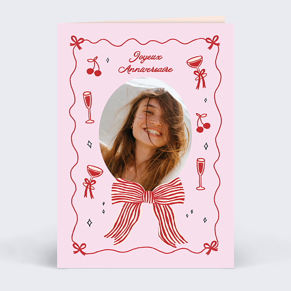 Carte anniversaire Gros nœud