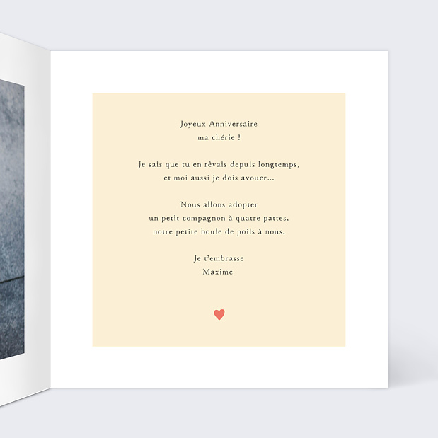 Anniversaire Adulte Corgi Love Intérieur Droit