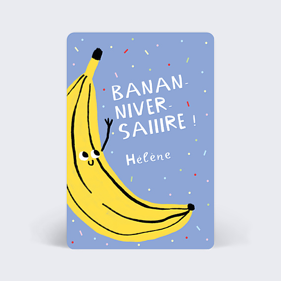 Anniversaire Adulte Banane Festive