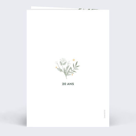 Anniversaire Adulte Fleurs en Fête