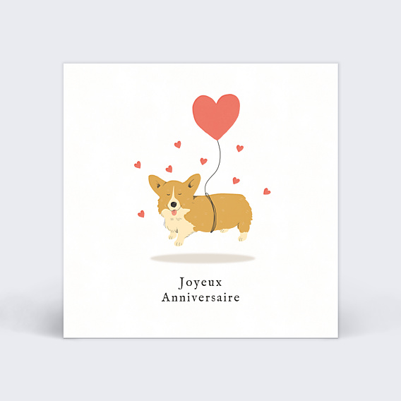 Anniversaire Adulte Corgi Love