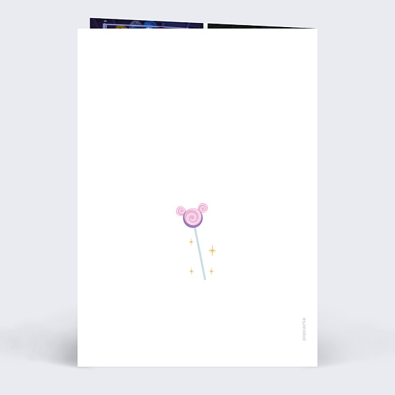 Carte anniversaire Bon pour Disney Verso