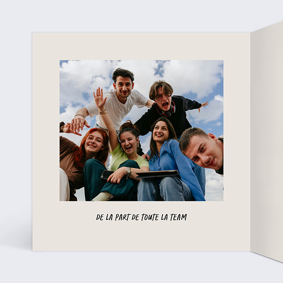 Carte anniversaire Facteur en retard Intérieur Gauche