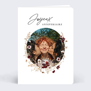 Anniversaire Adulte Couronne de Fleurs Sauvages