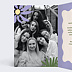 Carte anniversaire adulte Fleurs modernes Intérieur Gauche