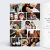 Carte anniversaire adulte Multi Photo Festif Intérieur Gauche