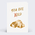 Carte anniversaire Gold