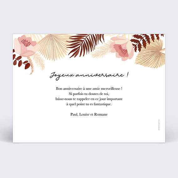 Anniversaire Adulte Printemps Bohème