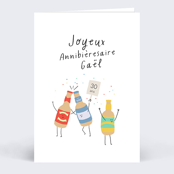 Anniversaire Adulte Bières en Fête