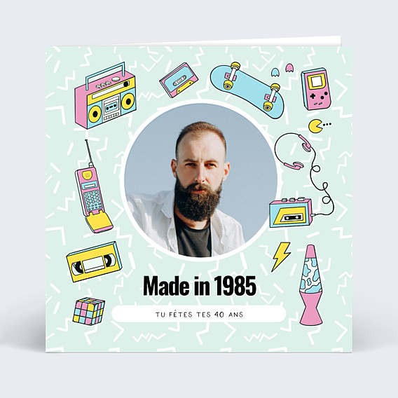 Anniversaire Adulte Objets des années 80