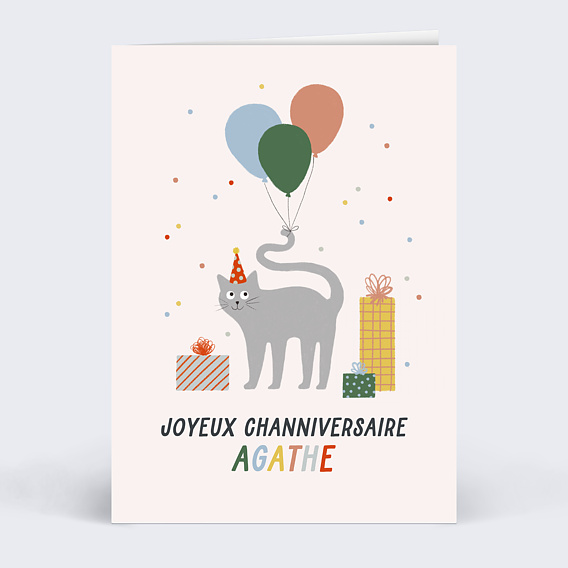 Carte anniversaire Channiversaire