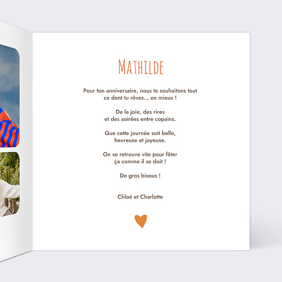 Anniversaire Adulte Visages minimalistes