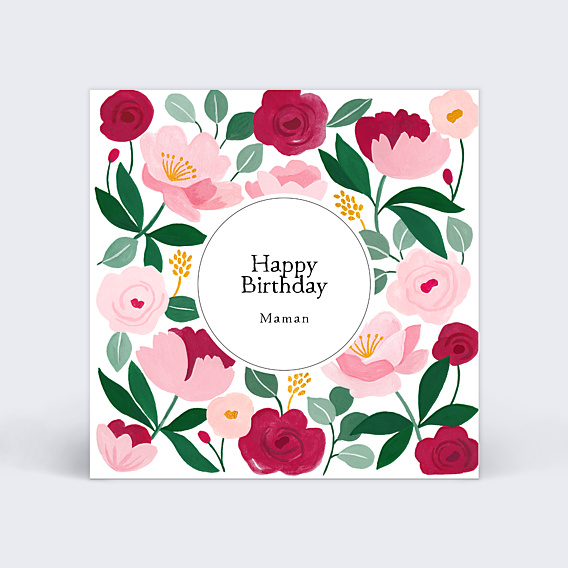 Anniversaire Adulte Eclat Floral