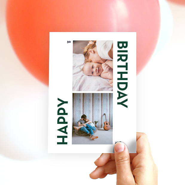 Anniversaire Adulte Typo Chic