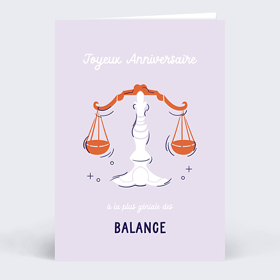 Anniversaire Adulte Astro Balance