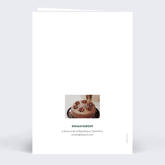 Anniversaire Adulte Typo Chic
