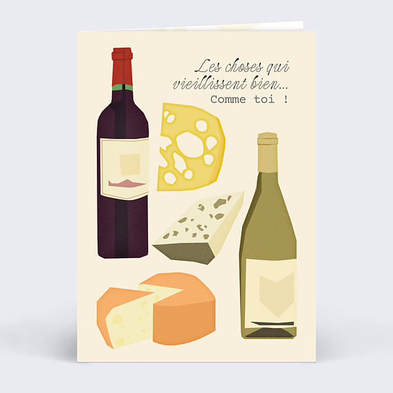 Carte anniversaire Bien vieillir