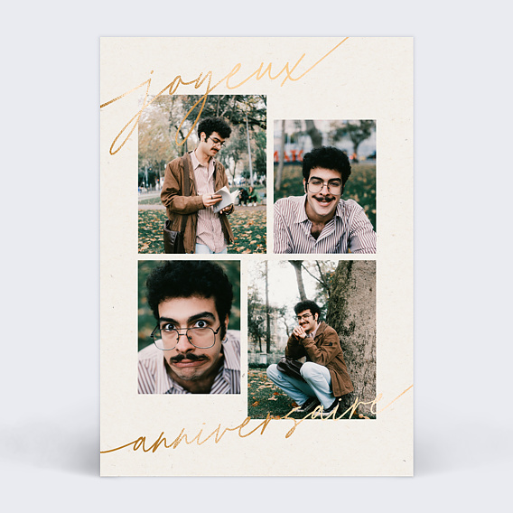 Carte anniversaire adulte Traversant