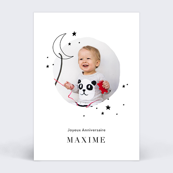 Carte Anniversaire enfant Constellation