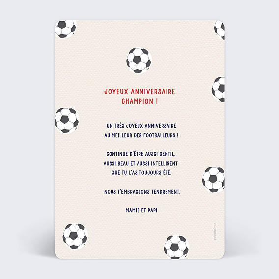 Anniversaire Enfant La Coupe des Champions