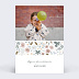 Carte anniversaire enfant Frise Fleurie