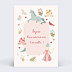 Carte anniversaire enfant Monde Enchanté