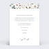 Carte anniversaire enfant Frise Fleurie Verso