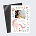 Carte anniversaire enfant Licorne Fleurie