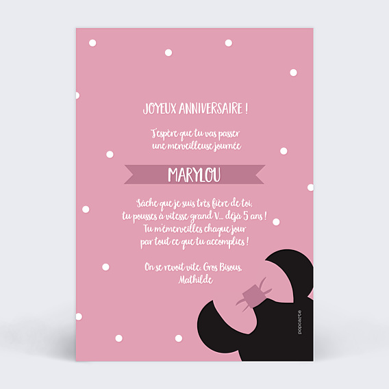 Anniversaire Enfant Minnie