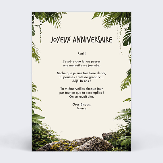 Anniversaire Enfant Portrait avec dinosaure