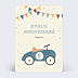 Anniversaire Enfant Voiture Bleue