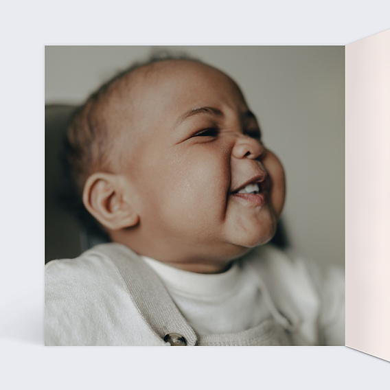 Carte anniversaire enfant Champêtre Fille Intérieur Gauche