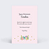 Carte anniversaire enfant Licorne Rose Verso