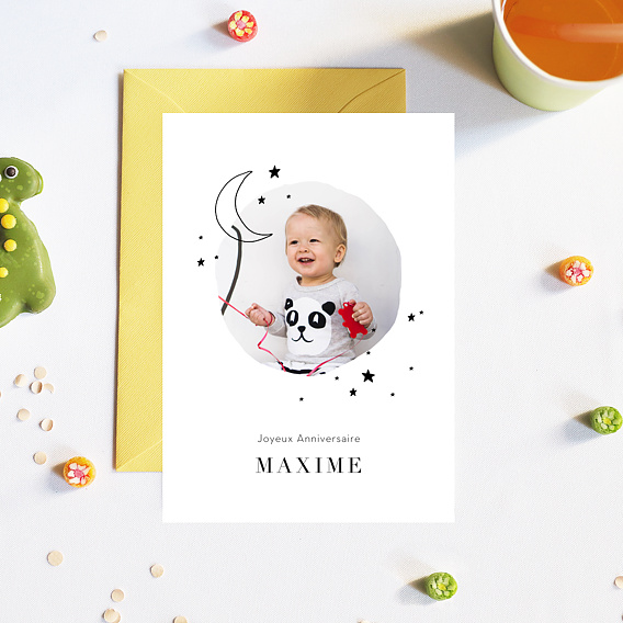 Carte anniversaire enfant Constellation Après 1