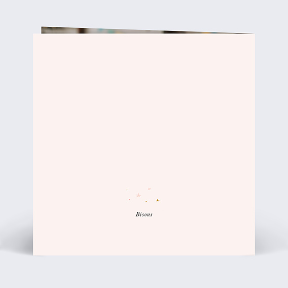 Carte anniversaire enfant Princesse Carrosse Verso