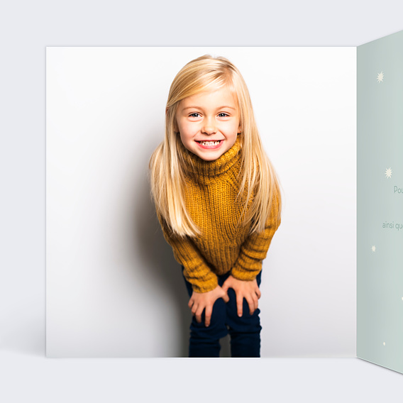 Carte anniversaire enfant Petite Licorne Intérieur Gauche