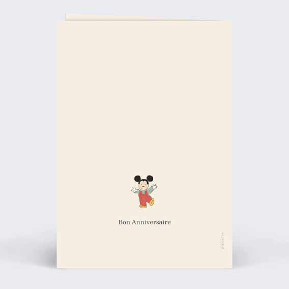 Carte anniversaire enfant Royaume Magique Verso
