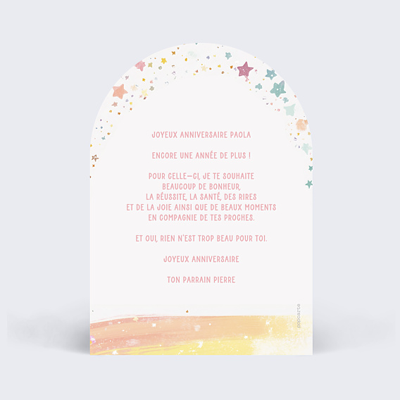Anniversaire Enfant Parfait arc-en-ciel