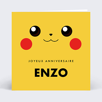Carte Anniversaire enfant Attaque claire