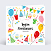 Carte anniversaire enfant Goûter d'anniversaire festif