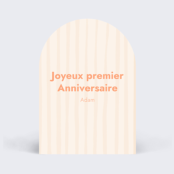 Anniversaire Enfant Arche rayures