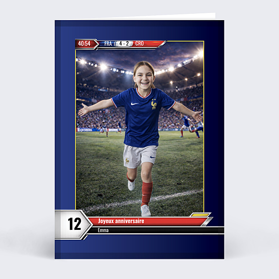 Anniversaire Enfant Portrait en footballeur