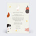 Carte anniversaire enfant La Ferme des Animaux Verso