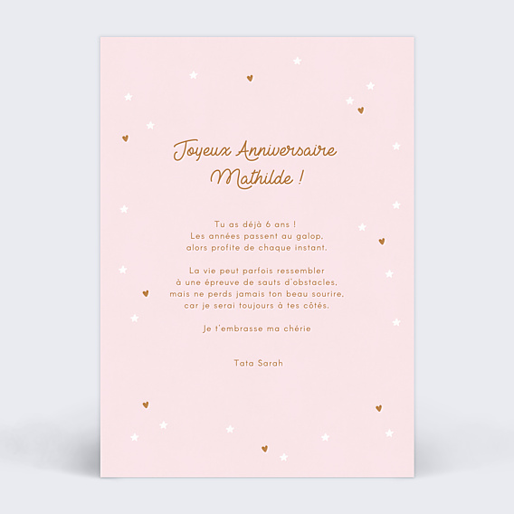Anniversaire Enfant Poney Étoilé