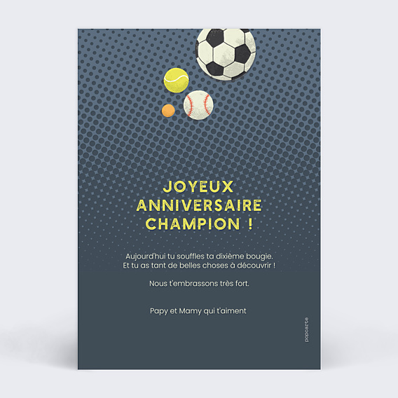 Anniversaire Enfant Anniversaire sportif