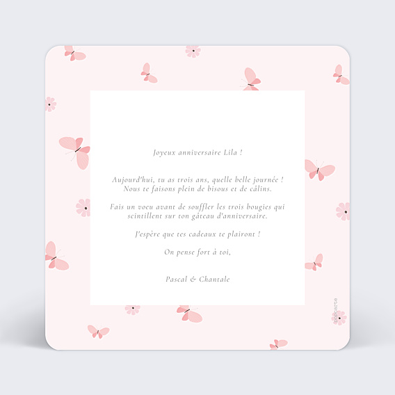 Anniversaire Enfant Papillon Féerique