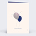 Carte anniversaire enfant Ballon Glitter Verso