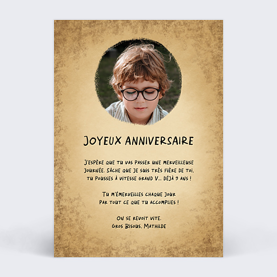 Anniversaire Enfant Chouette Magique