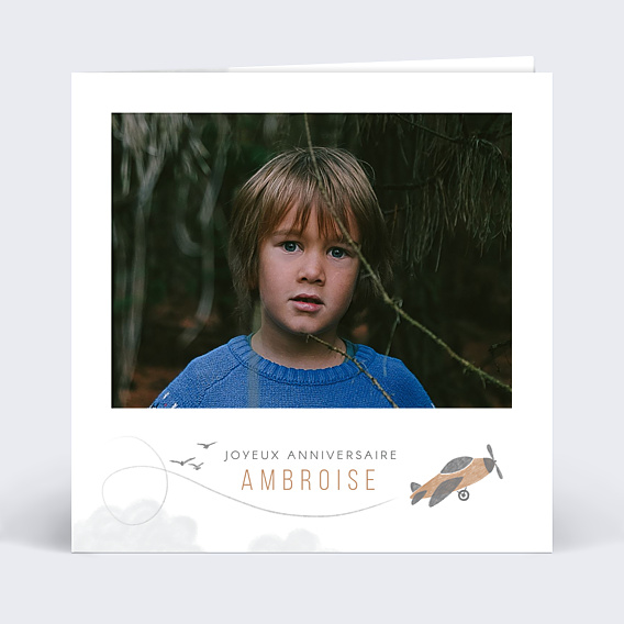 Anniversaire Enfant Petit aviateur